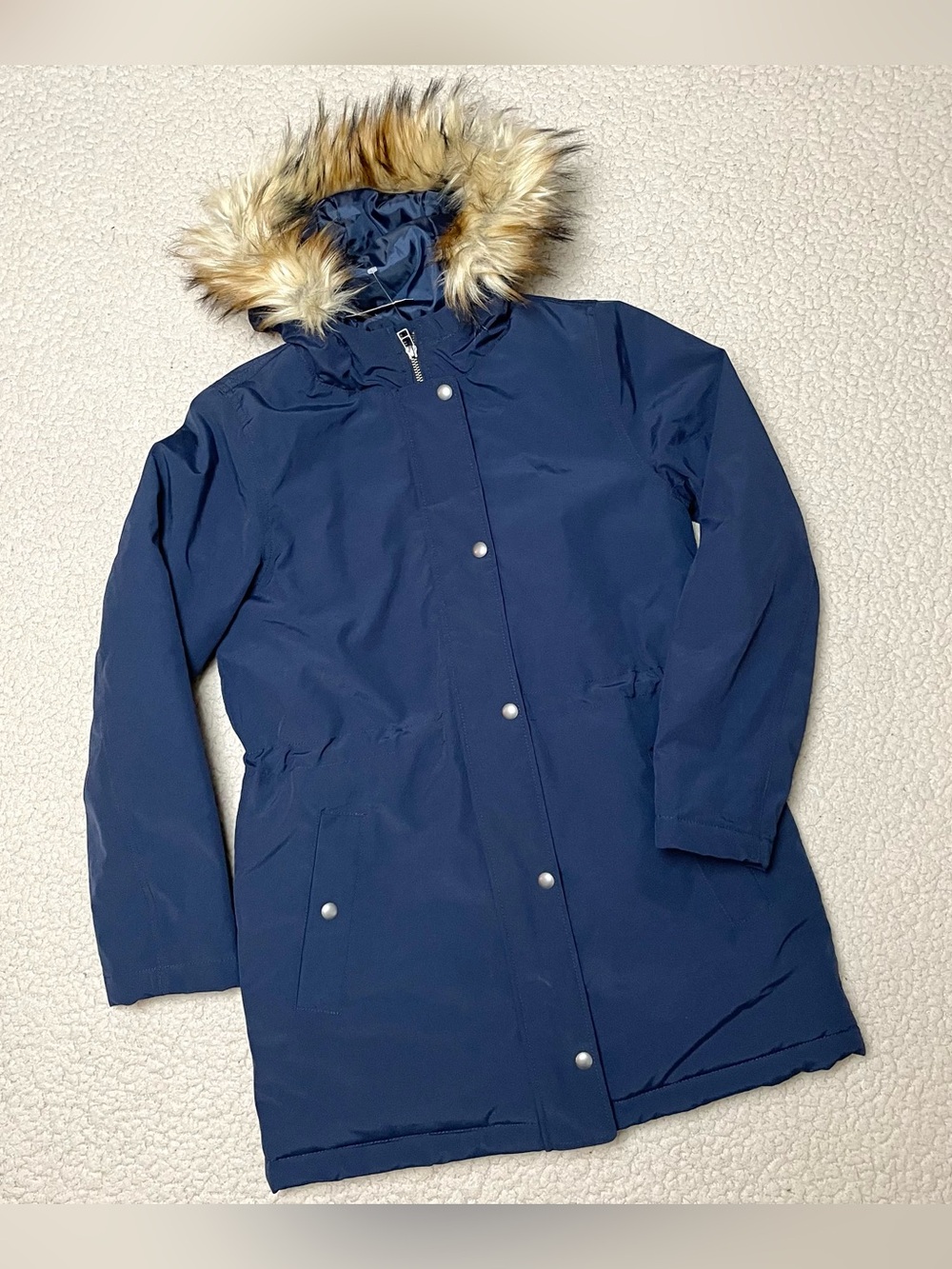 J. Crew Faux Fur Trimmed Winter Parka Insulated Jacket